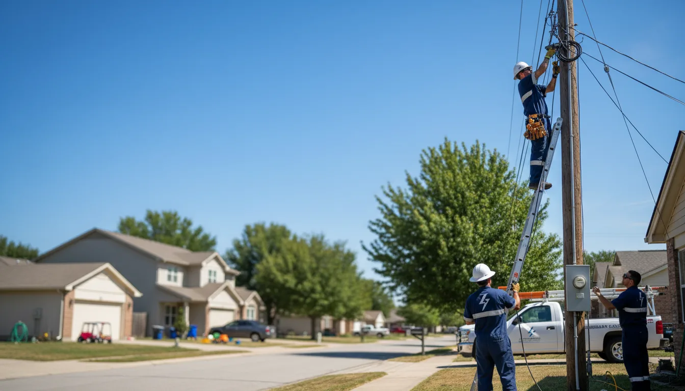 Residential electrician providing installation services in Clinton, IA